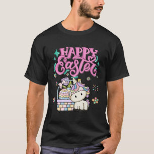 Frohe Ostern Unicorn Osterfeiertag Frauen Girls T-Shirt