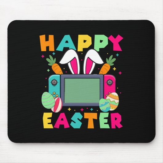 Frohe Ostern Videospiel Hase Gaming Controller Ga Mousepad (Vorne)