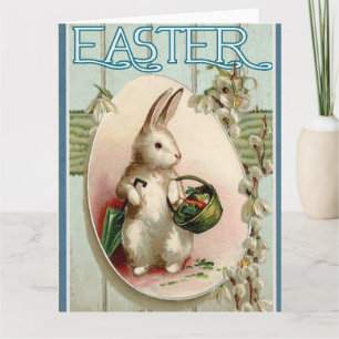 Frohe Ostern vintage Bild von Osterkarte Karte