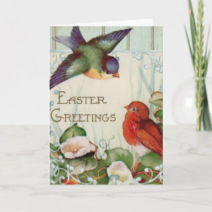 Frohe Ostern Vintage Bild von Osterkarte Karte