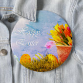 Frohe Ostern Vintage Button (Beispiel)