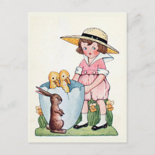 "Frohe Ostern" Vintage Feiertagspostkarte