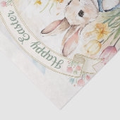 Frohe Ostern Vintage-Hase Seidenpapier (Ausschnitt)