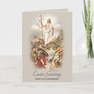 Frohe Ostern Vintage religiöse Gebete Feiertagskarte