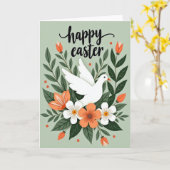 Frohe Ostern Vogel Art Karte (Gelbe Blume)