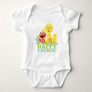 Frohe Ostern von Elmo & Big Bird Baby Strampler