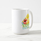 Frohe Ostern von Elmo & Big Bird Kaffeetasse (VorderseiteRechts)