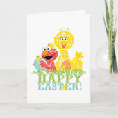 Frohe Ostern von Elmo & Big Bird Karte (Vorderseite)