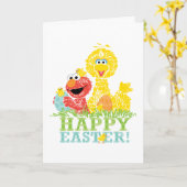 Frohe Ostern von Elmo & Big Bird Karte (Gelbe Blume)