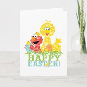 Frohe Ostern von Elmo & Big Bird Karte