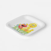 Frohe Ostern von Elmo & Big Bird Pappteller (Gewinkelt)