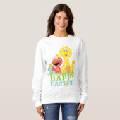 Frohe Ostern von Elmo & Big Bird Sweatshirt (Vorne ganz)