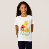 Frohe Ostern von Elmo & Big Bird T-Shirt (Vorne ganz)