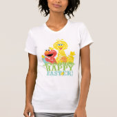 Frohe Ostern von Elmo & Big Bird T-Shirt (Vorderseite)