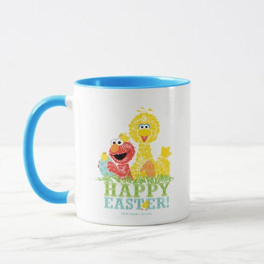 Frohe Ostern von Elmo & Big Bird Tasse (Links)
