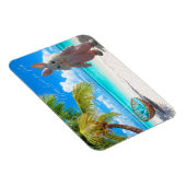 Frohe Ostern von Florida Beach mit Osterhasen Magnet (Rechte Seite)