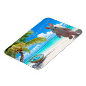 Frohe Ostern von Florida Beach mit Osterhasen Magnet (Linke Seite)