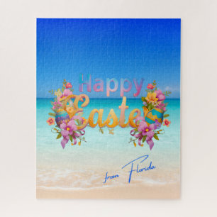 Frohe Ostern von Florida Tropical Beach Puzzle