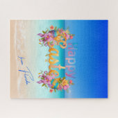 Frohe Ostern von Florida Tropical Beach Puzzle (Horizontal)
