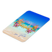 Frohe Ostern von Floridas tropischem Strand Magnet (Linke Seite)