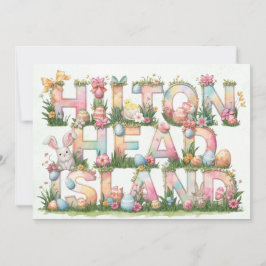 Frohe Ostern von Hilton Head Island Feiertagskarte