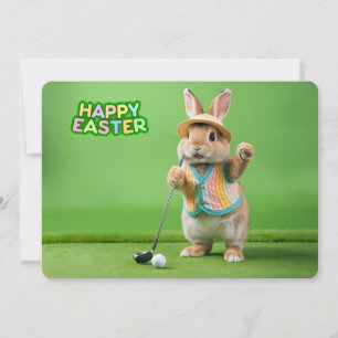 Frohe Ostern von Hilton Head Island Golf Bunny Feiertagskarte
