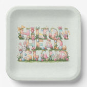 Frohe Ostern von Hilton Head Island Pappteller (Vorderseite)