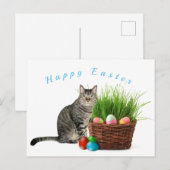 Frohe Ostern von Ihrer Cat Postkarte (Vorne/Hinten)