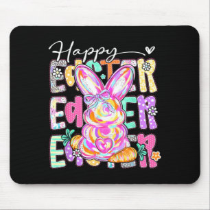 Frohe Ostern Vornehme Kokette Schleife Ei Hase Fra Mousepad