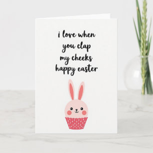 Frohe Ostern Wangen Klatsch Karte