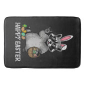 Frohe Ostern Waschbär Hase Badematte (Vorderseite)