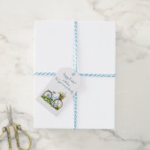 Frohe Ostern Wasserfarbe Geschenkanhänger (Mit Garn)