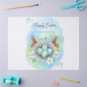 Frohe Ostern Wasserfarbenkarte Seidenpapier (Basteln)