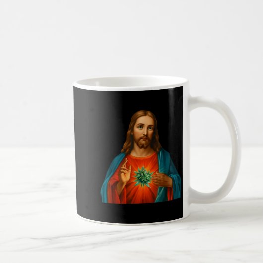 Frohe Ostern Weed Jesus 2026 Kaffeetasse (Rechts)