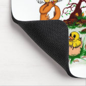 Frohe Ostern! Welpe, Küken, Hase Mousepad (Ecke)