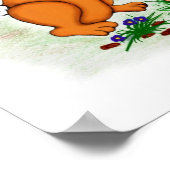 Frohe Ostern! Welpe, Küken, Hase Poster (Ecke)