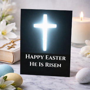 Frohe Ostern White Cross Kirche Gottesdienst Feiertagspostkarte