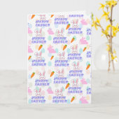 Frohe Ostern wünsche ich jedem Häschen  Karte (Gelbe Blume)