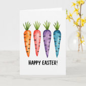 Frohe Ostern Wurzelgemüse Karte (Gelbe Blume)