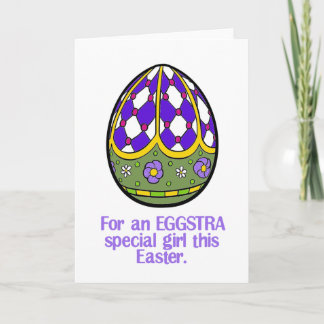 Frohe Ostern zu einem besonderen Mädchen der Eggst Feiertagskarte