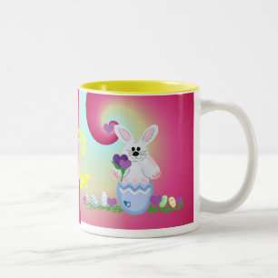 Frohe Ostern Zweifarbige Tasse