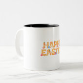 Frohe Ostern Zweifarbige Tasse (Vorderseite Links)