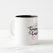 Frohe Ostern Zweifarbige Tasse (Vorderseite Links)