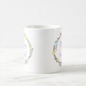 Frohe Osternweidenkränze mit Pastelleiern Kaffeetasse (Mittel)