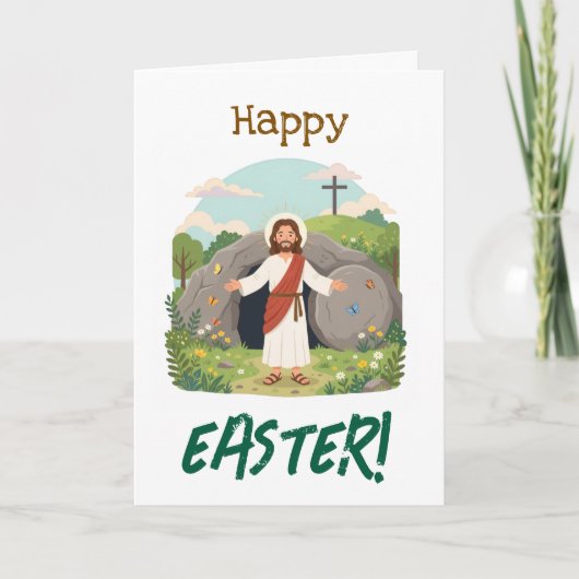 Frohe Osternzeit Beste Wünsche Karfreitag Dankeskarte (Vorderseite)