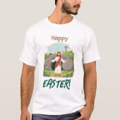 Frohe Osternzeit Beste Wünsche Karfreitag T-Shirt (Vorderseite)