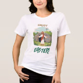 Frohe Osternzeit Beste Wünsche Karfreitag Tri-Blend Shirt (Vorderseite)