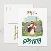 Frohe Osternzeit Beste Wünsche zum Karfreitag Postkarte (Vorne/Hinten)