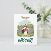 Frohe Osternzeit Beste Wünsche zum Karfreitag Postkarte (Stehend Vorderseite)