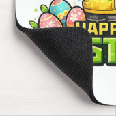 Frohe Ostertag Hase Ei Gamer Video  Mousepad (Ecke)